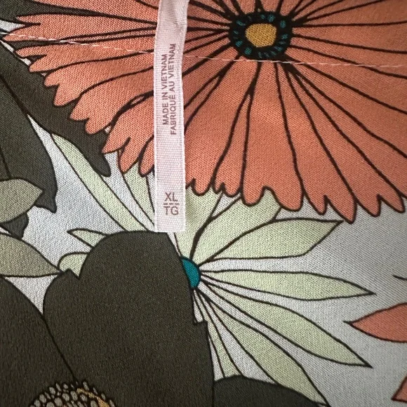 Free People "That's A Wrap" Printed Maxi Skirt Size XL - NWOT - Picture 6 of 7